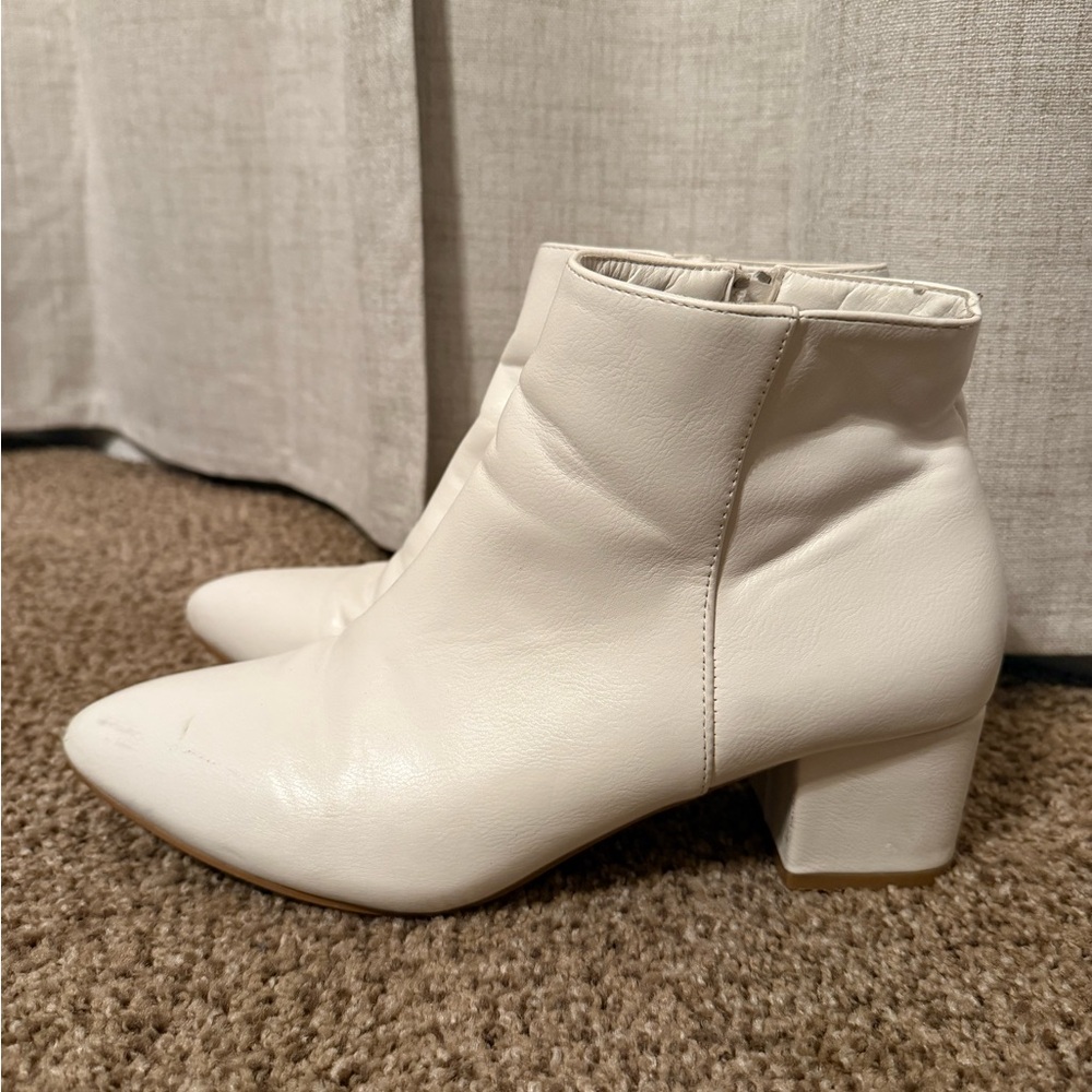 Chic White Ankle Boots